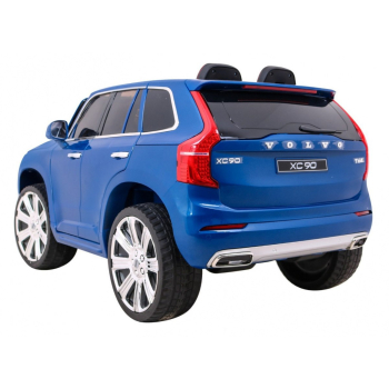 Volvo XC90 na akumulator dla dzieci Lakier Niebieski + Pilot + Bagażnik + EVA + Wolny Start + Radio MP3 + LED